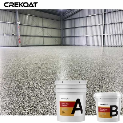 De Vloerdeklaag Gray Color Flakes Concrete Paint van de misstap Bestand Epoxyhars