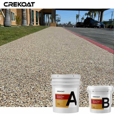 De Vloerdeklaag Gray Color Flakes Concrete Paint van de misstap Bestand Epoxyhars
