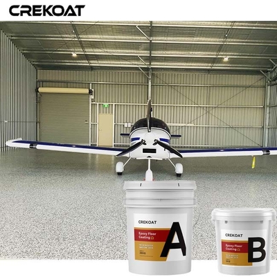 De verf schilfert de Deklaag van de Epoxyharsvloer voor het Beton van de Garagekelderverdieping af