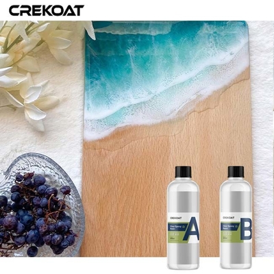 Het Hoge de Viscositeit van Crystal Clear Epoxy Resin Topcoat Snelle Genezen voor Ambachten