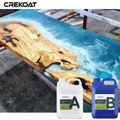 Bubbelvrij, helder, gietbaar hars, kristal-epoxide tafel Precieze helderheid en diepte in kunstwerken