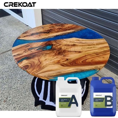 Esthetiek Deep pour epoxyhars voor bureaubladen die verschillende objecten omhullen