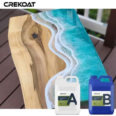 Esthetiek Deep pour epoxyhars voor bureaubladen die verschillende objecten omhullen