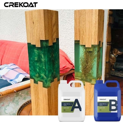 Zelfnivellerende heldere epoxylijm voor houten riviertafels