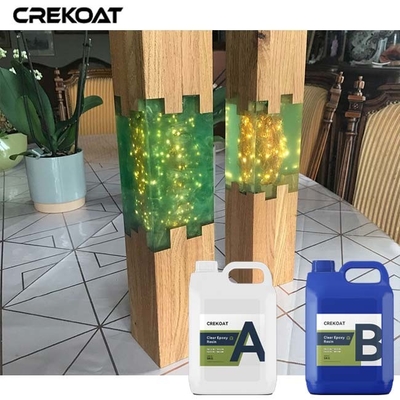 Zelfnivellerende heldere epoxylijm voor houten riviertafels