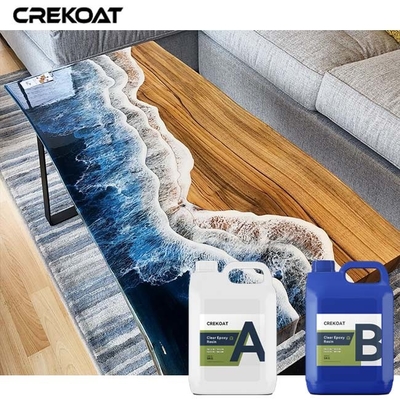 Crystal Clear Two Part Epoxy Resin Casting Pourable Resin voor tafel