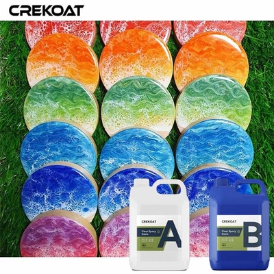 Crystal Clear Deep Pour Epoxy-de de Harsambachten van het Hars2:1 met Trillende Kleuren borrelen Vrij