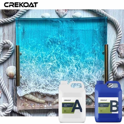 Crystal Clear Deep Pour Epoxy-de de Harsambachten van het Hars2:1 met Trillende Kleuren borrelen Vrij