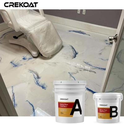 Urethane Bovenlaag Witte Metaal Epoxyvloer die Naadloze Hygiënisch met een laag bedekken