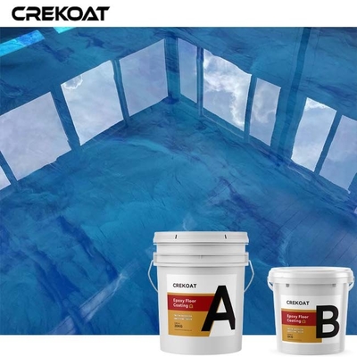 Commerciële Woon Epoxyvloer die Metaalpigment met een laag bedekken