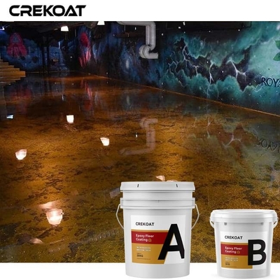 Lava Brown Metallic Epoxy Floor die Naadloze Transparant met een laag bedekken