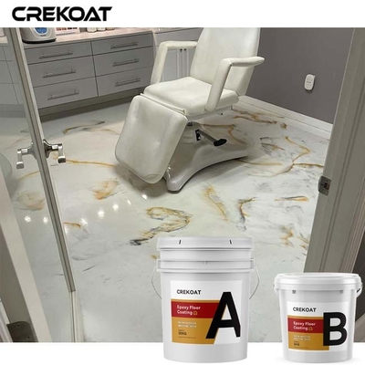 Urethane Bovenlaag Witte Metaal Epoxyvloer die Naadloze Hygiënisch met een laag bedekken