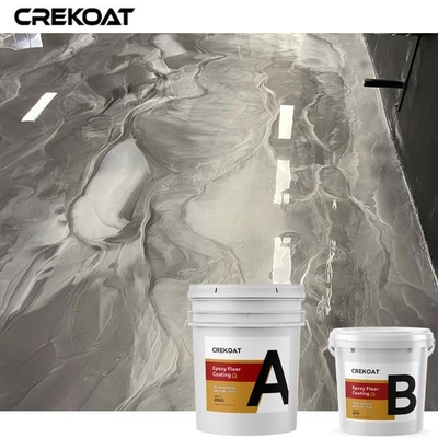 3d Commerciële Metaal Epoxyvloer die Decoratieve Bevlekte Concrete Vloeren met een laag bedekt