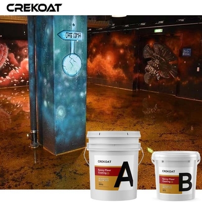 Lava Brown Metallic Epoxy Floor die Naadloze Transparant met een laag bedekken