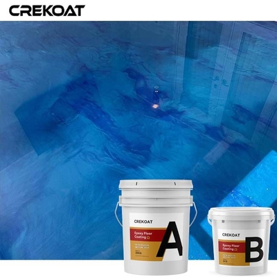 Nieuwe Concrete Metaal Epoxyvloerdeklaag voor de Badkamers van de Keukenslaapkamer