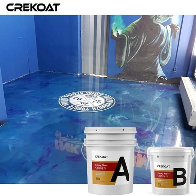 Nieuwe Concrete Metaal Epoxyvloerdeklaag voor de Badkamers van de Keukenslaapkamer