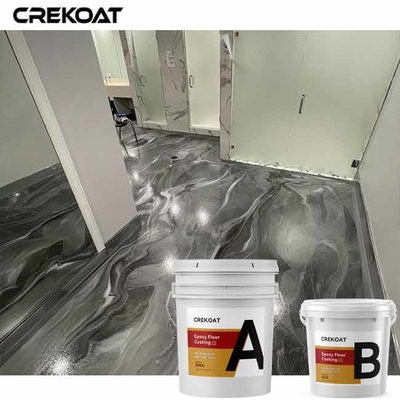 Woon Metaal Epoxyvloer die Decoratieve Concrete Bevloering met een laag bedekken