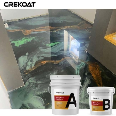Mica Pearl Metallic Epoxy Floor-Deklaag zelf-Nivelleert Lage Geur