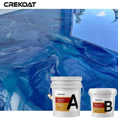 De kleur kleurt Metaal Epoxyvloer met pigment Met een laag bedekkend Duurzame Langdurige Bevloering