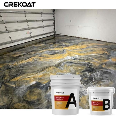 Gray Garage Metallic Epoxy Floor-Deklaag voor Tentoonstellingszalen en Restaurants