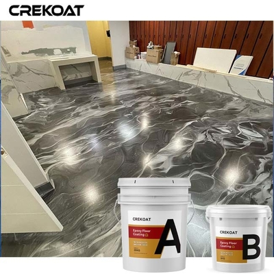 Woon Metaal Epoxyvloer die Decoratieve Concrete Bevloering met een laag bedekken