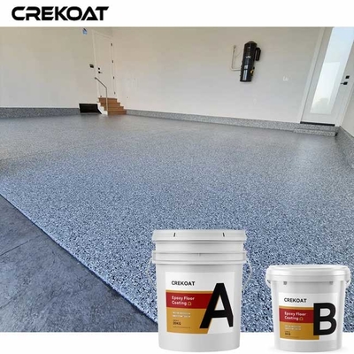 Glanzige textuur Variaties Epoxy Flake Floor Coating Vochtbestendig Voor Verschillende Oppervlakken