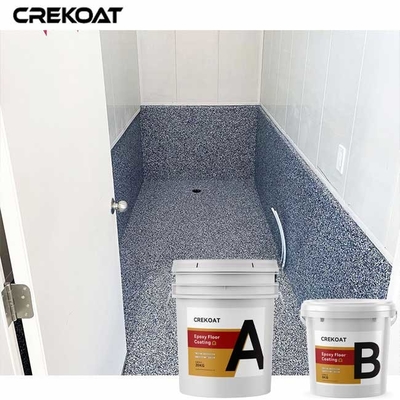 Glanzige textuur Variaties Epoxy Flake Floor Coating Vochtbestendig Voor Verschillende Oppervlakken