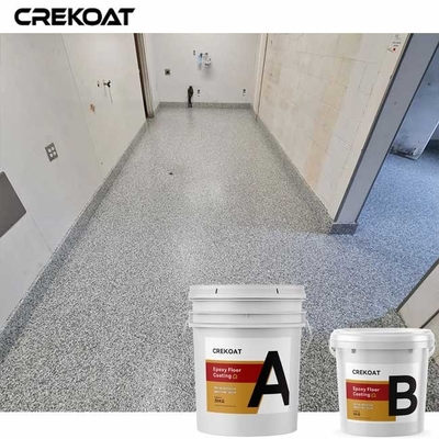 Een vloerlaag van epoxyvlokken met snelle genezing vermindert de stilstand tijdens de installatie