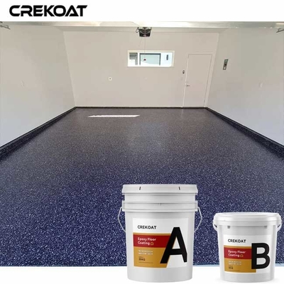 Decoratieve Polyaspartic-Vlokvloer die Epoxyhars met Kleurenspaanders mengen