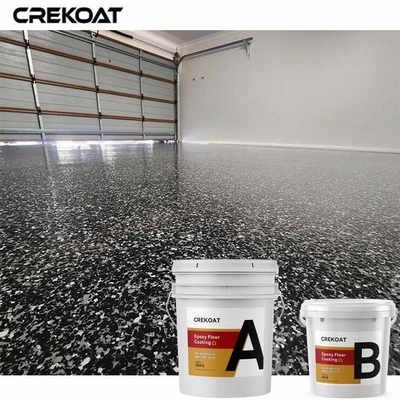 De Vloerdeklaag van de garages EpoxydieVlok uit Epoxy Gekleurde Hars wordt samengesteld