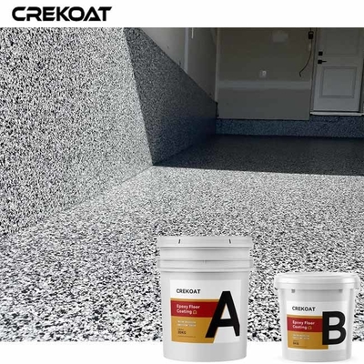 Langdurige Epoxy de Deklaagverf van de Vlokvloer met Grey Color Chips