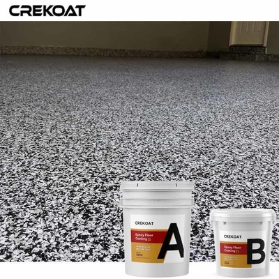 Epoxieflakencoating met chemisch gebonden vlokken