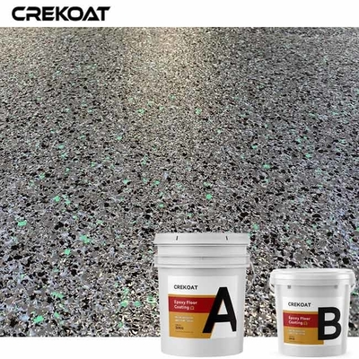 Oplosmiddelvrij epoxyvlokvloercoating Elastische en flexibele vloersysteem