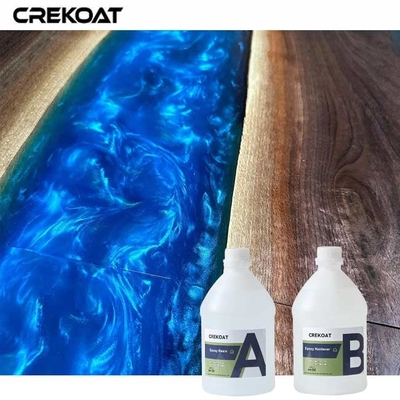 Helder epoxyhars dat niet geel wordt, zorgt voor een duurzaam, krabbenbestendig oppervlak