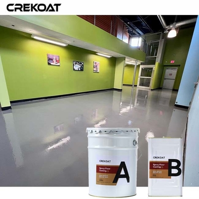 Gekleurde epoxy- en polyurethaanvloercoating