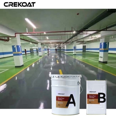 Parkeerplaats Industriële epoxy vloerbedekking Epoxy mortel reparaties beschadigd beton