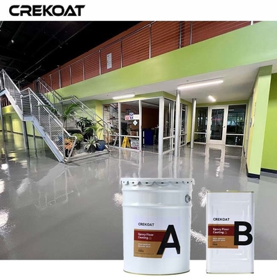 Gekleurde epoxy- en polyurethaanvloercoating