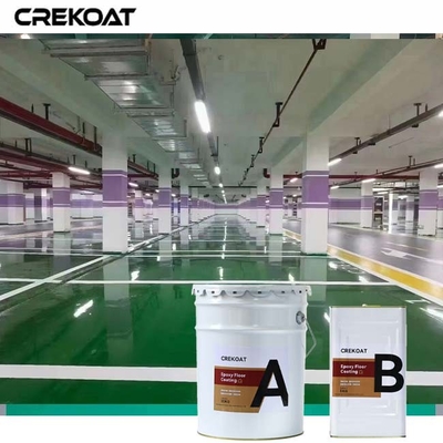 Parkeerplaats Industriële epoxy vloerbedekking Epoxy mortel reparaties beschadigd beton