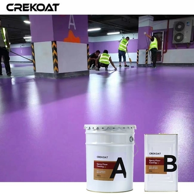 Vinnige hercoating Tijd Industrial epoxy vloercoating aanbieden unieke metalen afwerking
