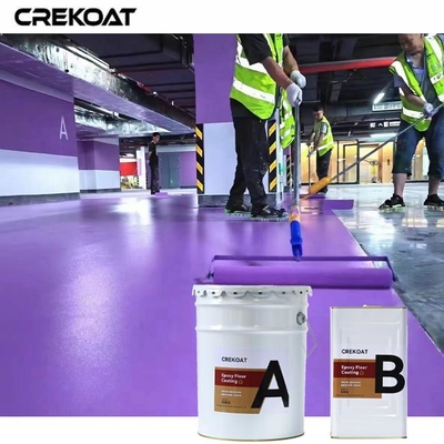 Vinnige hercoating Tijd Industrial epoxy vloercoating aanbieden unieke metalen afwerking