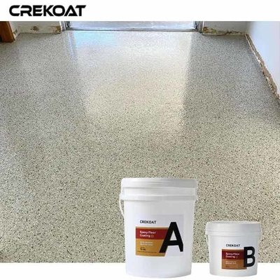 Laaggeur Polyaspartic Flake Floor Gloss Retention behoudt een glanzende afwerking na verloop van tijd