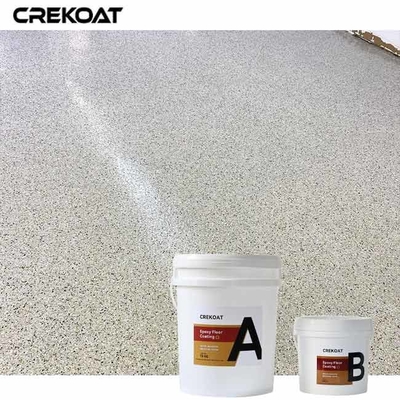 Epoxypolyaspartic betonnen coating met decoratieve vlokken kwarts voor een unieke look