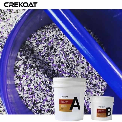 Transparante epoxy-vlokvloercoating met hoge krasbestandheid voor zwaar gebruik