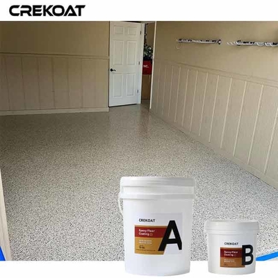 Hoogglanzende epoxy-vlokvloercoating op bestaande betonnen oppervlakken