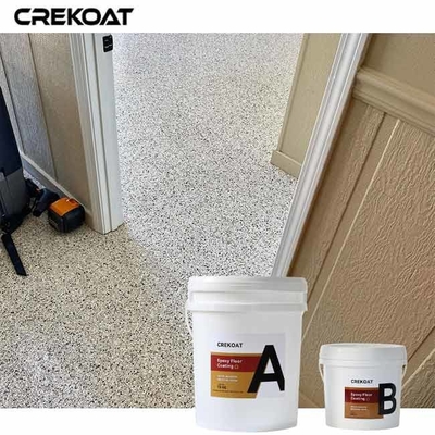 Textuuroppervlak Epoxy Flake Floor Coating Uitgebreide kleur en ontwerp Aanpassing