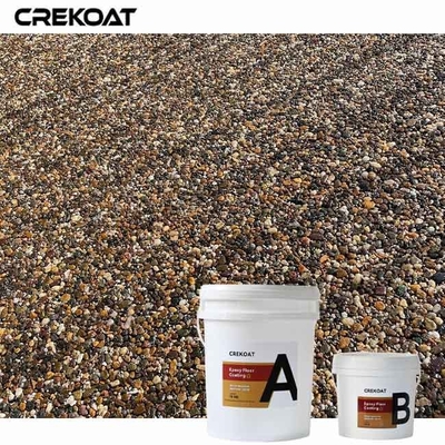 Epoxy vloercoating op basis van waterhars gewassen steen