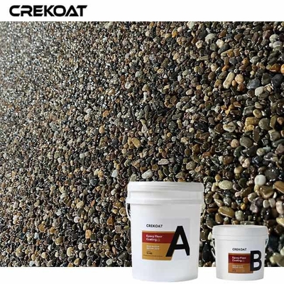 Hoogglanzend epoxyhars gewassen kiezelsteen epoxy anti-slip voor de veiligheid