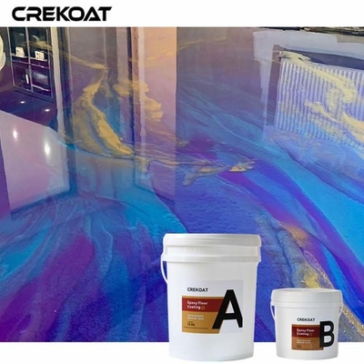 Duurzame paarse metaale epoxyvloercoating voor woon- en bedrijfsomgevingen
