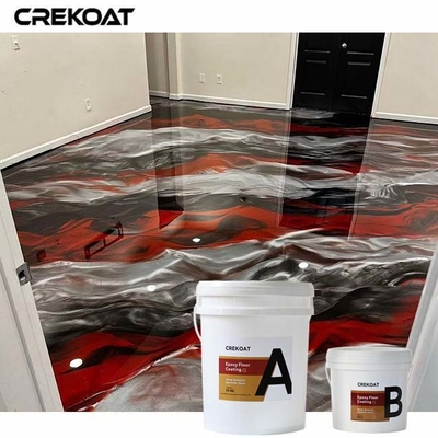 Naadloze rood en zwart metaal epoxy vloercoating lage onderhoudseisen