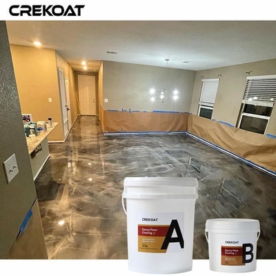 Decoratieve effecten Polyaspartic metalen vloercoating met metalen pigmenten of vlokken